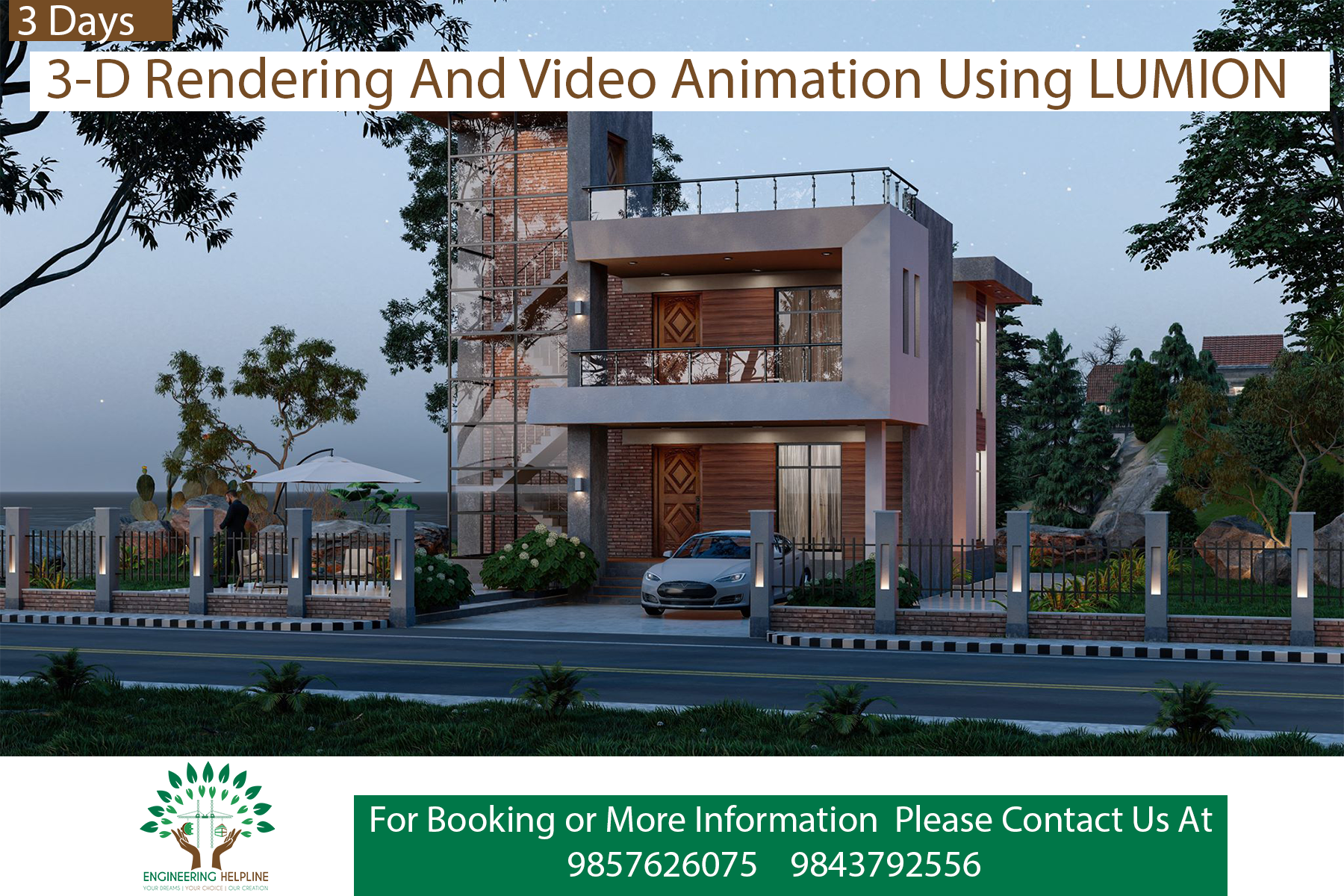 3-D Rendering And Video Animation Using LUMION