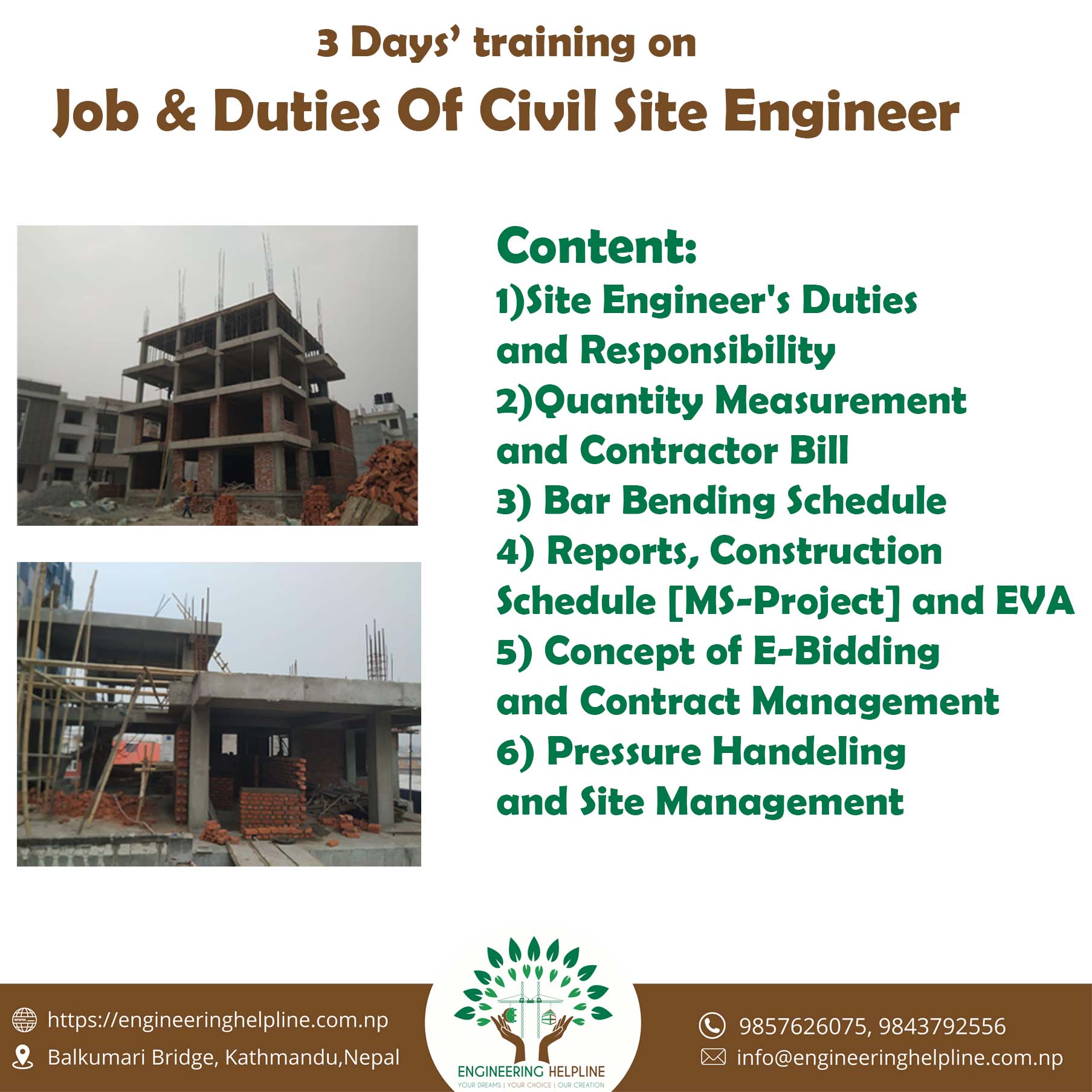 Job & Duties Of Civil Site Engineer